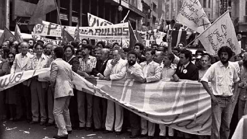 Campanha contra a ditadura e pelo direito ao voto uniu a oposio nos anos 1980
