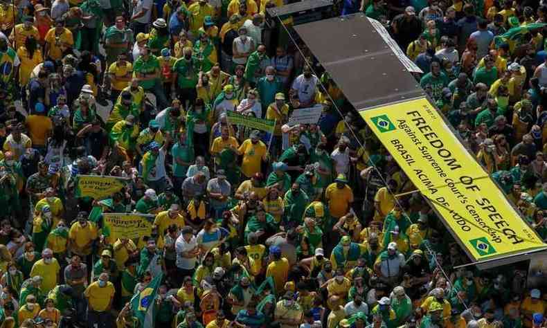 Em So Paulo, Bolsonaro fez novo discurso a apoiadores