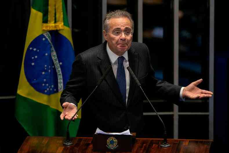Calheiros  um crtico do governo Bolsonaro, e a avaliao no Planalto  a de que ele vai usar todas as ferramentas para afundar o Executivo nas acusaes (foto: Sergio Lima/AFP)