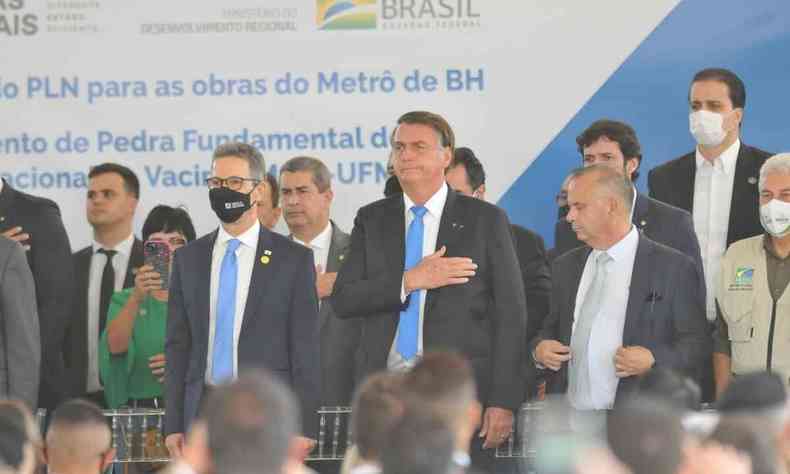 Bolsonaro e Zema participam, em BH, de evento para tratar da privatizao do metr