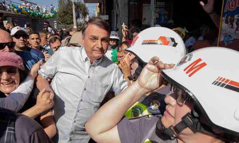 Bolsonaro na marcha So Paulo