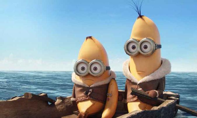 Filme Minions ajuda a estimular o consumo de bananas (foto: Universal/Divulgação ) Filme Minions ajuda a estimular o consumo de bananas (foto: Universal/Divulgação )