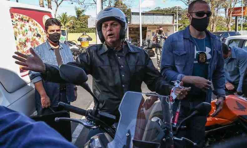 O presidente da Repblica, Jair Bolsonaro (sem partido), planeja passeio de moto em BH