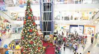 No Del Rey, decorao de Natal j foi inaugurada, inspirada em um longa infantil de animao(foto: Henrique Pimentel/Dvulgao)