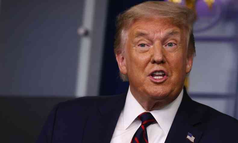 Presidente Donald Trump voltou a fazer alegaes sem provas de fraudes nas eleies americanas(foto: CHIP SOMODEVILLA/AFP)