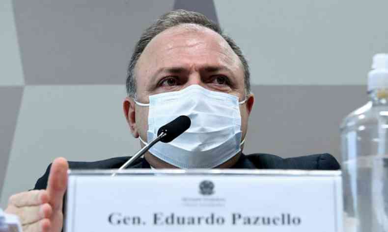 Eduardo Pazuello durante depoimento  CPI da COVID, no Senado Federal(foto: Edilson Rodrigues/Senado Federal)