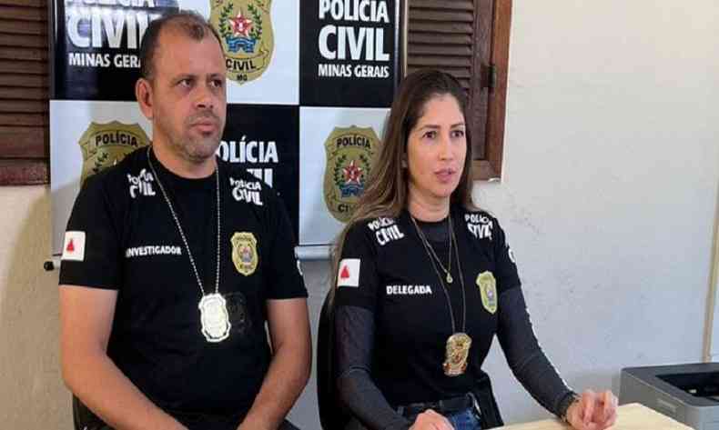 A delegada Adriana Rosa feliz por prender integrantes de um grupo criminoso