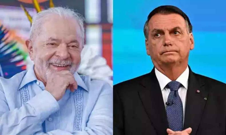Lula citou as investigações sobre fraude no cartão de vacinação de Bolsonaro e de sua filha, Laura(foto: Ricardo Stuckert/PR/MAURO PIMENTEL / AFP) Fotomontagem com Lula e Bolsonaro