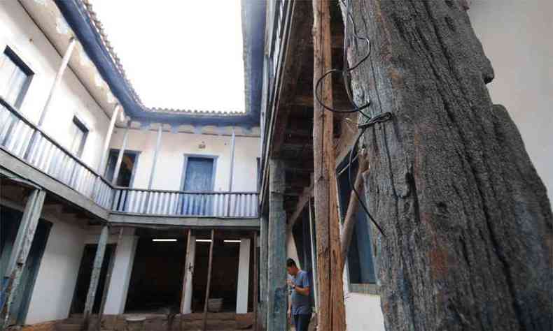 Museu Aurlio Dolabella/Casa da Cultura, em Santa Luzia est fechado h mais de quatro anos(foto: Leandro Couri/EM/DA Press)