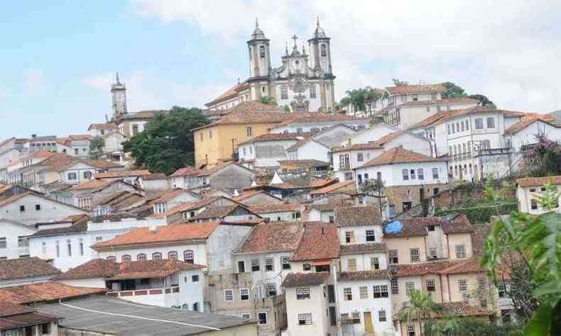 Ouro Preto é um dos destinos pesquisados. Cidade alta não corre risco de ser atingida por rompimento(foto: Beto Novaes/EM/D.A.Press)