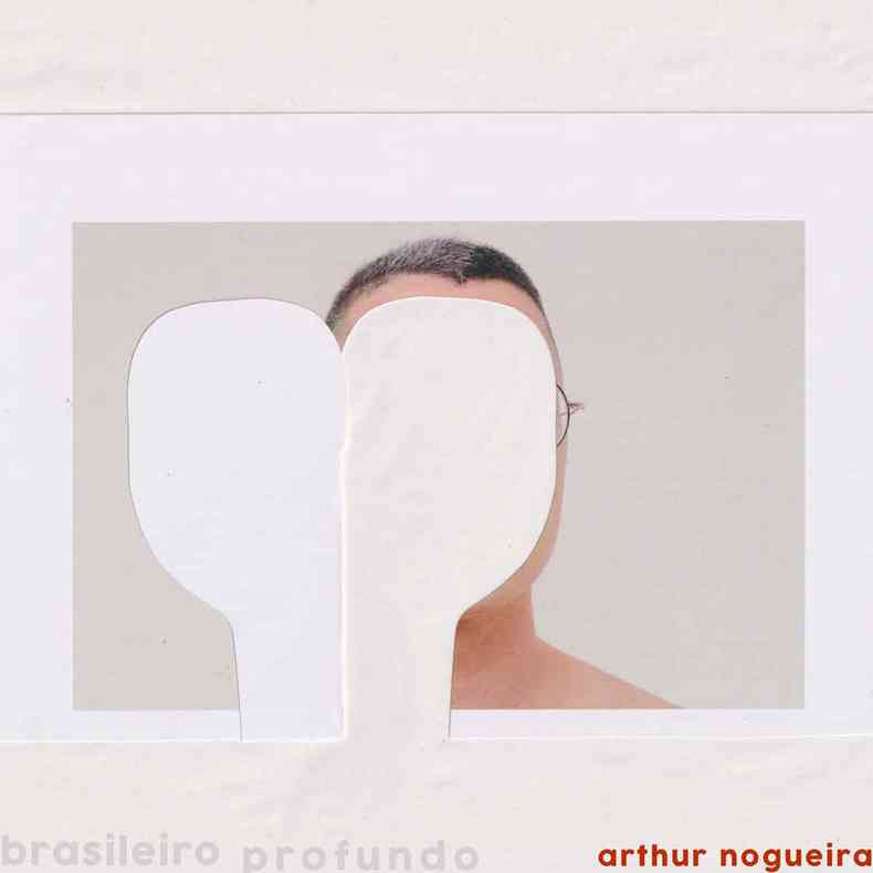 Capa do disco 'Brasileiro profundo' mostra rosto coberto por colagem branca