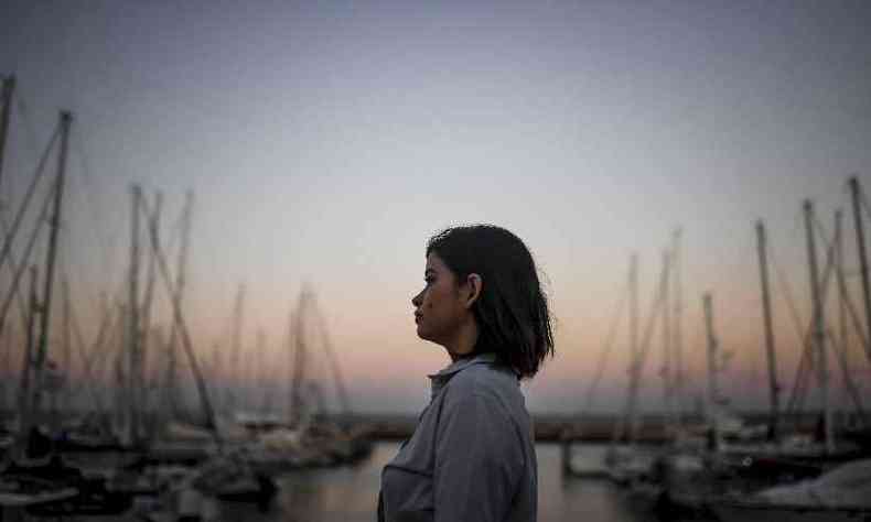 Meg Macedo, lsbica, decidiu mudar-se para a Europa porque se sentia ameaada diante de discursos homofbicos no Brasil(foto: PATRICIA DE MELO MOREIRA / AFP)