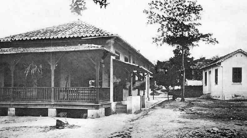 Foi em 'construies toscas e velhas' que se comeou a fazer medicina experimental no Brasil(foto: Acervo Casa de Oswaldo Cruz)