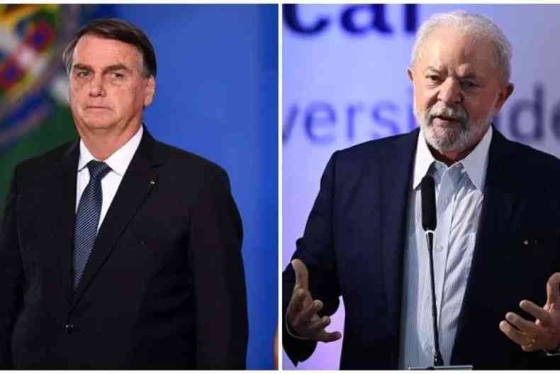 Lula e Bolsonaro lado a lado