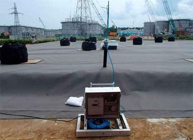 Unidade de deteco de fuga  vista em tanque subterrneo de armazenamento de gua na usina nuclear de Fukushima(foto: REUTERS/Tokyo Electric Power Co/Handout )