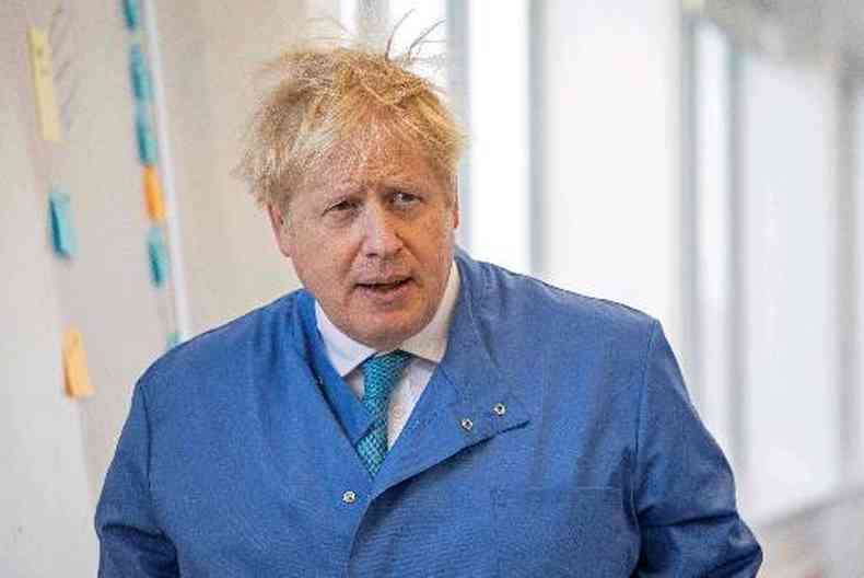 Boris Johnson, de 55 anos, no precisou ser submetido a respirador mecnico(foto: JACK HILL/AFP 06/03/2020)