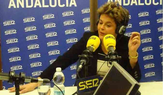 Dilma concedeu entrevista nesta manh(foto: Mar Badia / Reproduo da internet (cadenaser))
