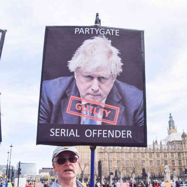 Manifestao contra Boris Johnson