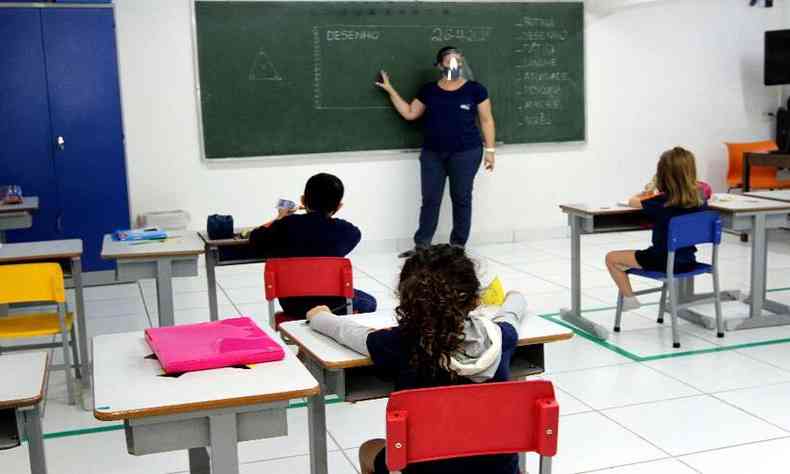 Aps primeiro dia de aula na educao infantil em BH, sindicato vai propor mesmo modelo de reabertura para regio metropolitana(foto: Jair Amaral/EM/D.A Press)