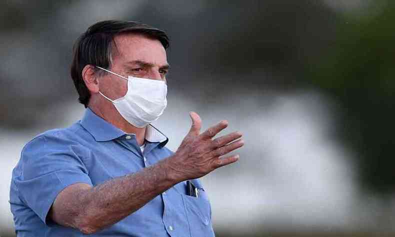 Presidente Jair Bolsonaro, como chefe do Executivo, no tem direito a recessos to espichados(foto: EVARISTO S/AFP - 24/7/20)