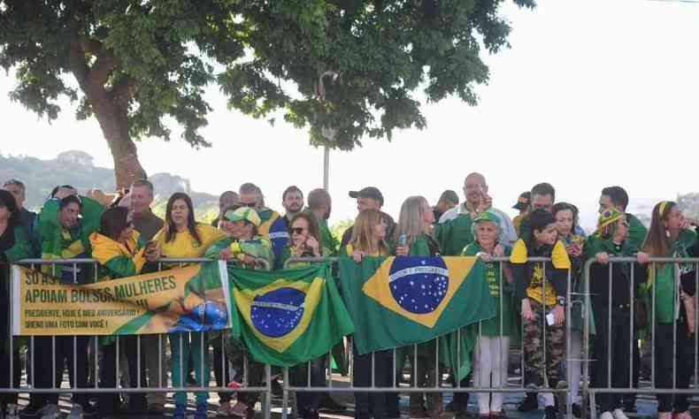 Apoiadores do Presidente Jair Bolsonaro