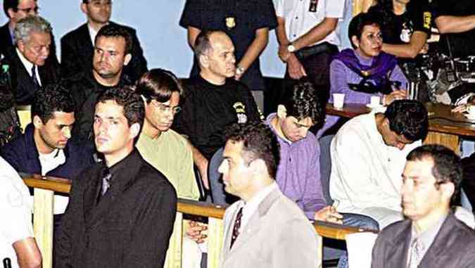 Julgamento em 2001 dos acusados de incendiar o ndio Galdino Jesus, em Braslia(foto: (Rose Brasil/ABR Brasil))