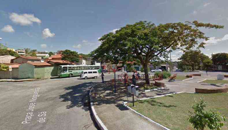 O crime aconteceu na Praa Jos Nogueira de S, no Bairro Rio Branco(foto: Reproduo/Google Street View)