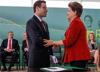  Dilma Rousseff durante cerimnia de posse do Ministro do Trabalho e Emprego, Brizola Neto(foto: Roberto Stuckert Filho/PR)