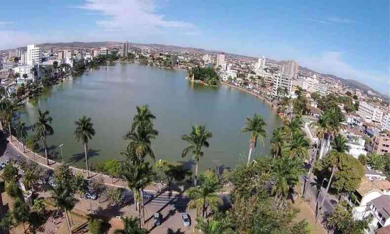 Imagem area da cidade de Sete Lagoas