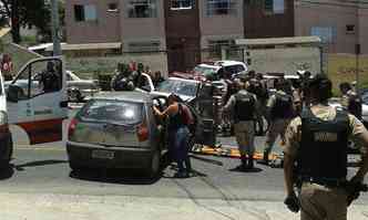 Militares informaram que motorista do Palio estava na contramo da via(foto: Recebida pelo WhatsAPP do Estado de Minas)