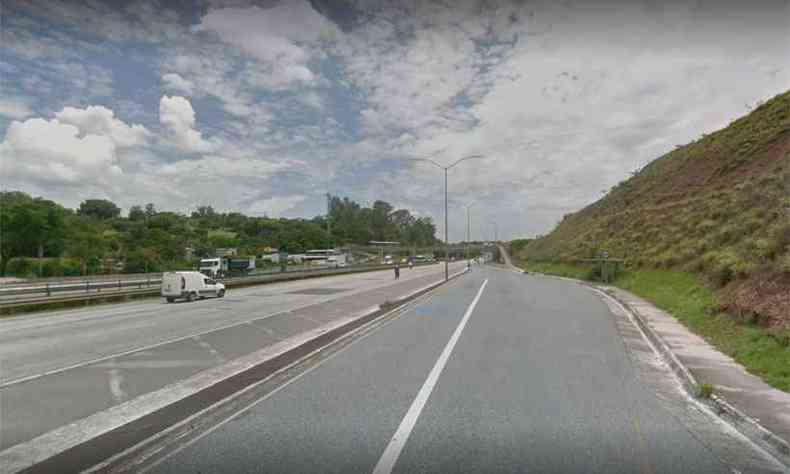 Local onde motociclista foi atingido pela linha(foto: Reproduo da internet/Google Maps)