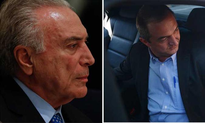 Michel Temer (E) perdeu ação na Justiça contra Joesley e é sentenciado a pagar as custas processuais(foto: Marcos Correa/PR e Rovena Rosa/Agência Brasil ) Michel Temer (E) perdeu ação na Justiça contra Joesley e é sentenciado a pagar as custas processuais(foto: Marcos Correa/PR e Rovena Rosa/Agência Brasil )