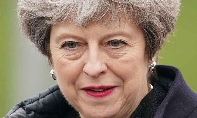 Theresa May afirmou que todos os canais diplomáticos foram utilizados, sem sucesso(foto: AFP) Theresa May afirmou que todos os canais diplomáticos foram utilizados, sem sucesso(foto: AFP)