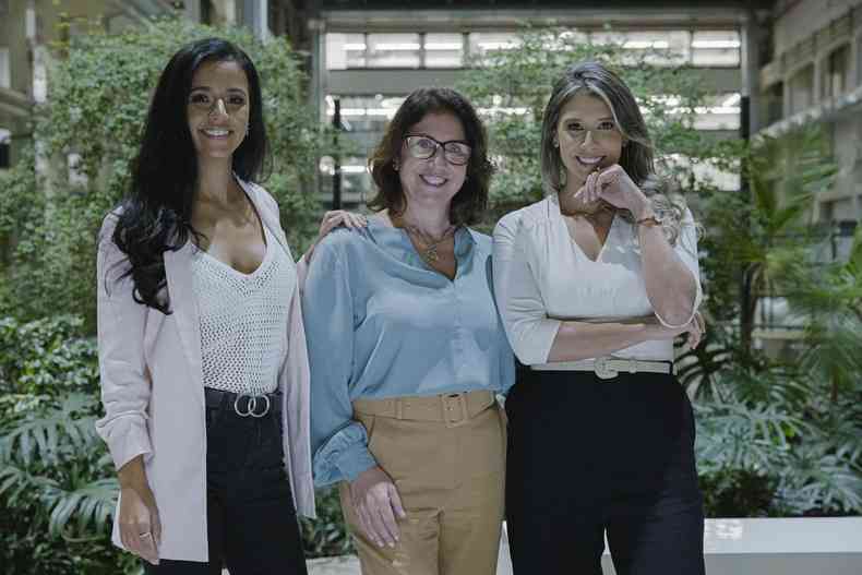 As fundadoras da NAtiva, Renata Mendes (esq.), Elita Scio e Jessica Leiras