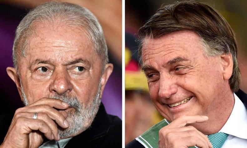Montagem com Lula e Bolsonaro