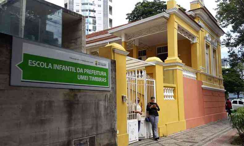 Na Umei Timbiras, apenas uma turma teve aula nesta segunda-feira (foto: Gladyston Rodrigues/EM/DA Press)