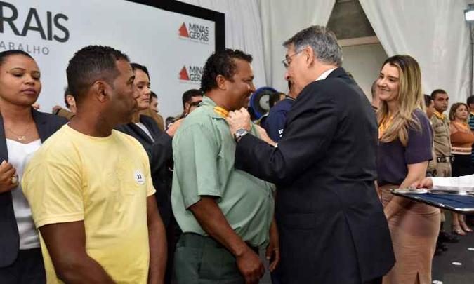 Cerimônia aconteceu nesta quinta-feira no Palácio da Liberdade(foto: Manoel Marques/Imprensa MG) Cerimônia aconteceu nesta quinta-feira no Palácio da Liberdade(foto: Manoel Marques/Imprensa MG)