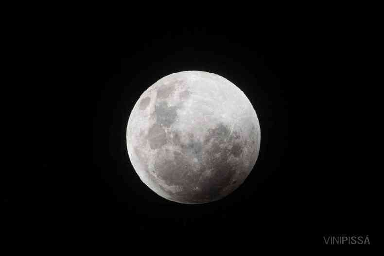 Foto do eclipse lunar, Lua de Sangue