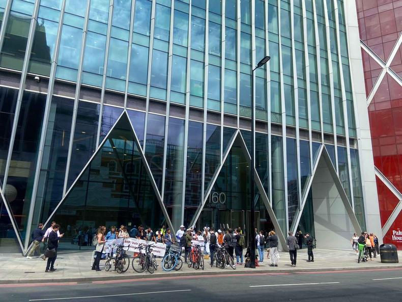 Fachada da sede da BHP, em Londres, na Inglaterra