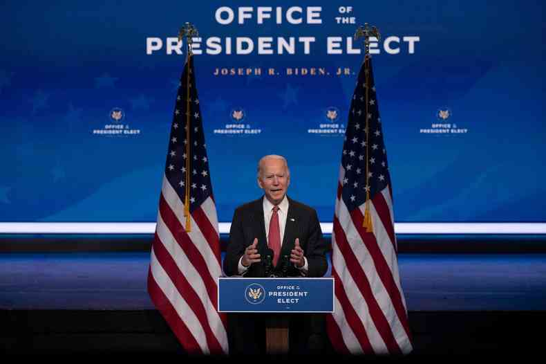 Joe Biden, presidente eleito dos Estados Unidos da Amrica(foto: Jim Watson/AFP)