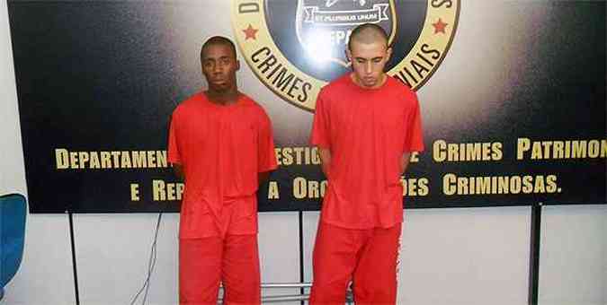 Os dois suspeitos tambm podem ter envolvimento com o trfico de drogas(foto: Polcia Civil/Divulgao)