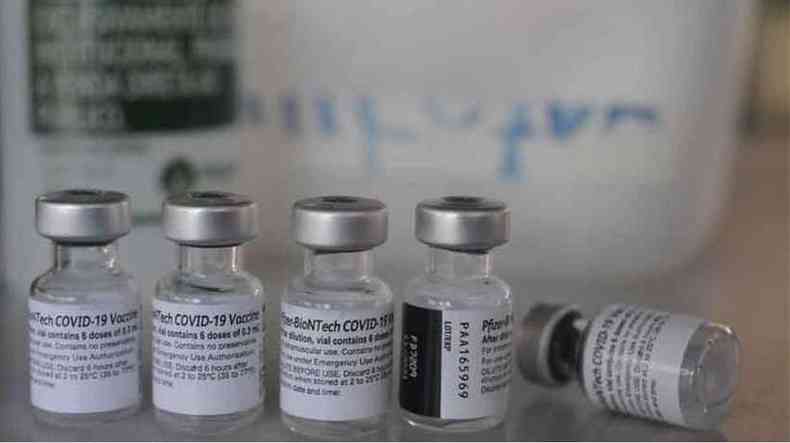 Frascos de vacina