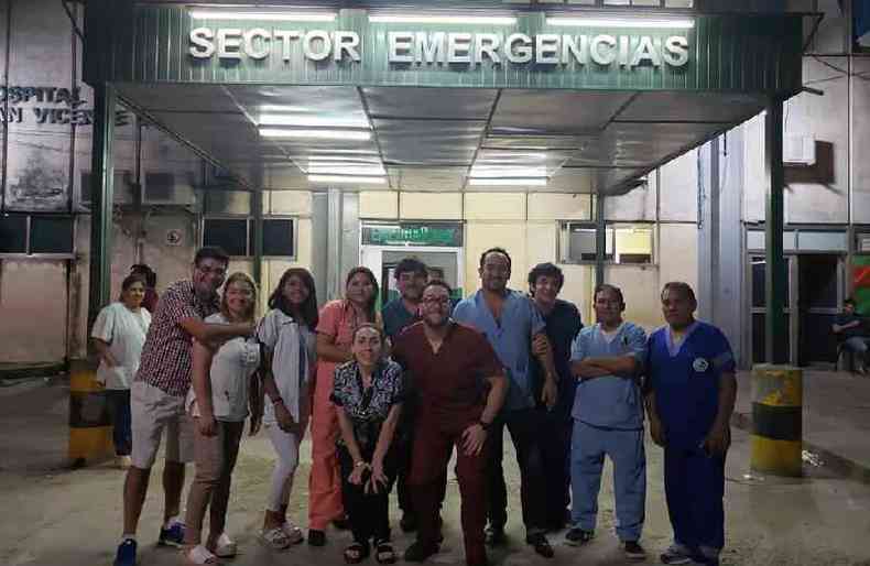 Dois teros da equipe de planto do Hospital San Vicente de foi infectada pelo novo coronavrus(foto: Daniel Gatica)