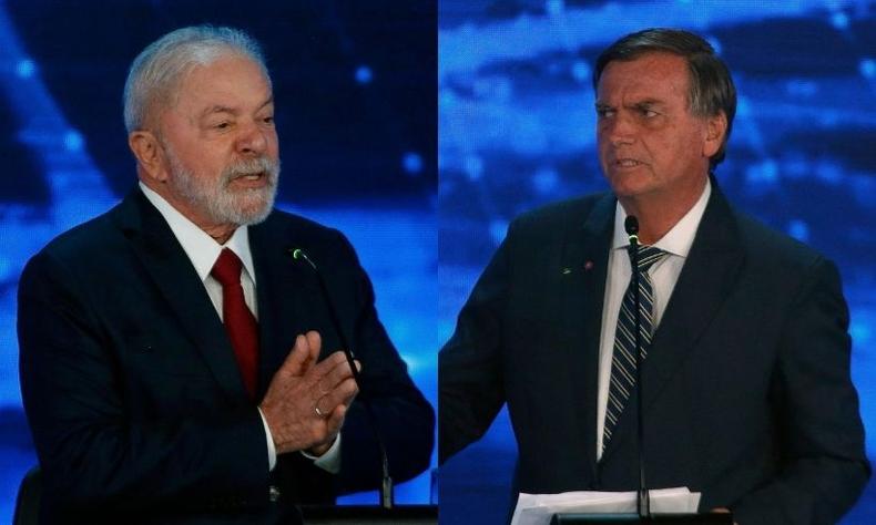 Montagem: Lula x Bolsonaro