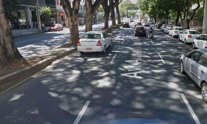 Avenida Augusto de Lima, na altura do Frum Lafayette, Regio Centro-Sul de BH(foto: Reproduo/Google Street View)