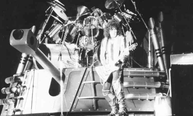 Msico do Kiss faz show em BH em 1985