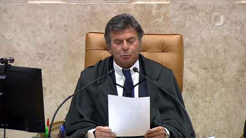 Fux afirma que Jair Bolsonaro fala mentiras e distorce decisões do STF(foto: Reprodução) Fux afirma que Jair Bolsonaro fala mentiras e distorce decisões do STF(foto: Reprodução)