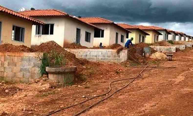 Casas do loteamento Alfredo Freire IV, em Uberaba