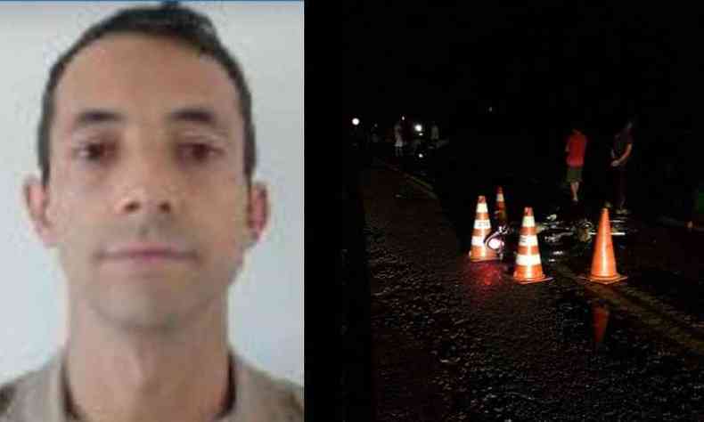 Policial militar Alessandro Alves, de 42 anos, morreu na MG-265(foto: Divulgao/Corpo de Bombeiros)