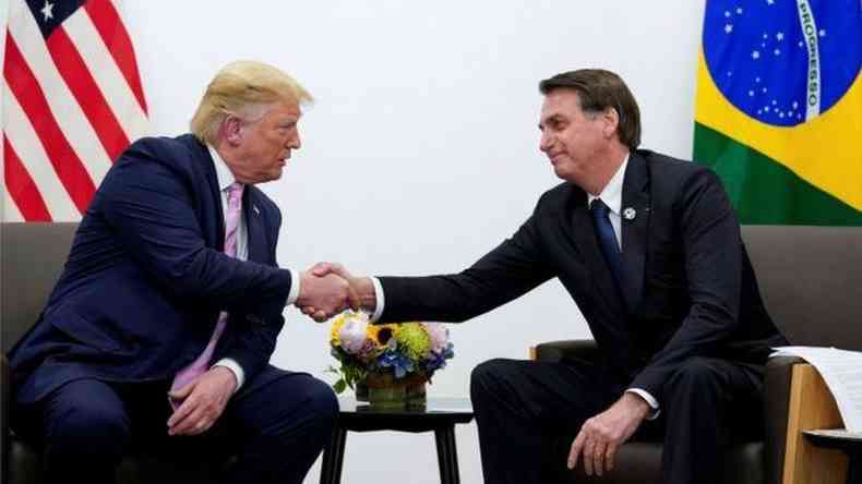 Para Bremmer, Trump gosta de ter Bolsonaro a seu lado no palco internacional, mas Trump  fundamentalmente unilateralista(foto: Reuters)